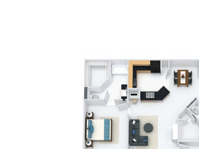 Oxford 3BR/3BA 1426 square feet