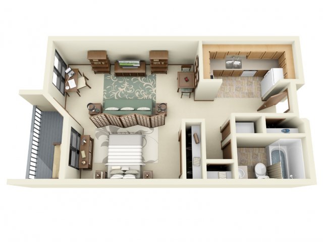 The Park at City West Apartments (Closed) - Afton - Studio
