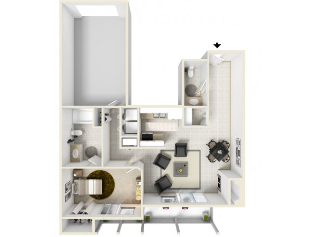 Mansions at Delmar (Closed) - Floorplan B