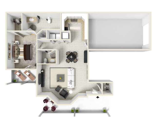 Mansions at Delmar (Closed) - Floorplan C Upstairs