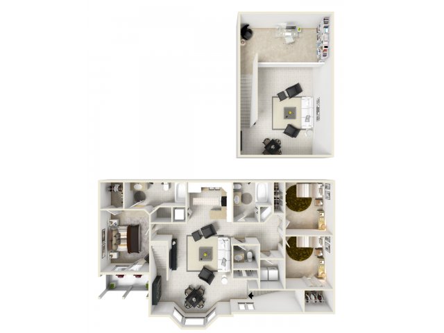 Mansions at Delmar (Closed) - Floorplan F w/Loft