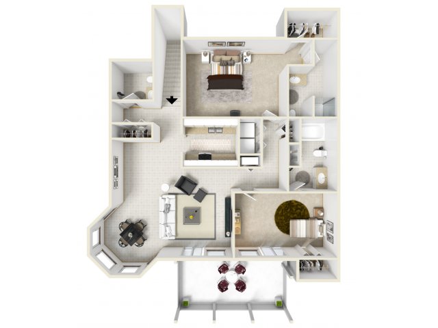 Mansions at Delmar (Closed) - Floorplan D