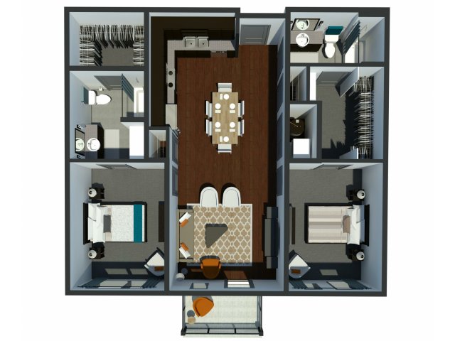 The Flats at Taylor Place (Moved to RC) - B1d