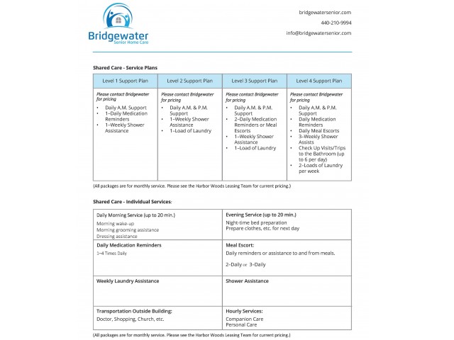 Image of Bridgewater Assistance Packages for Harbor Woods Living at Brunswick (Closed)