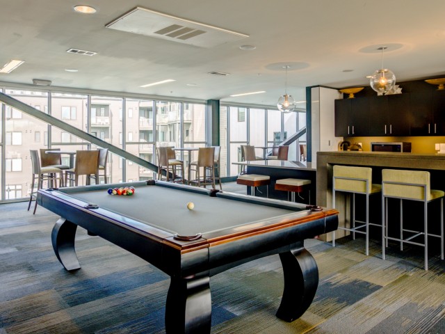 Image of Sky lounge with billiards & game table for The Flats at Taylor Place (Moved to RC)