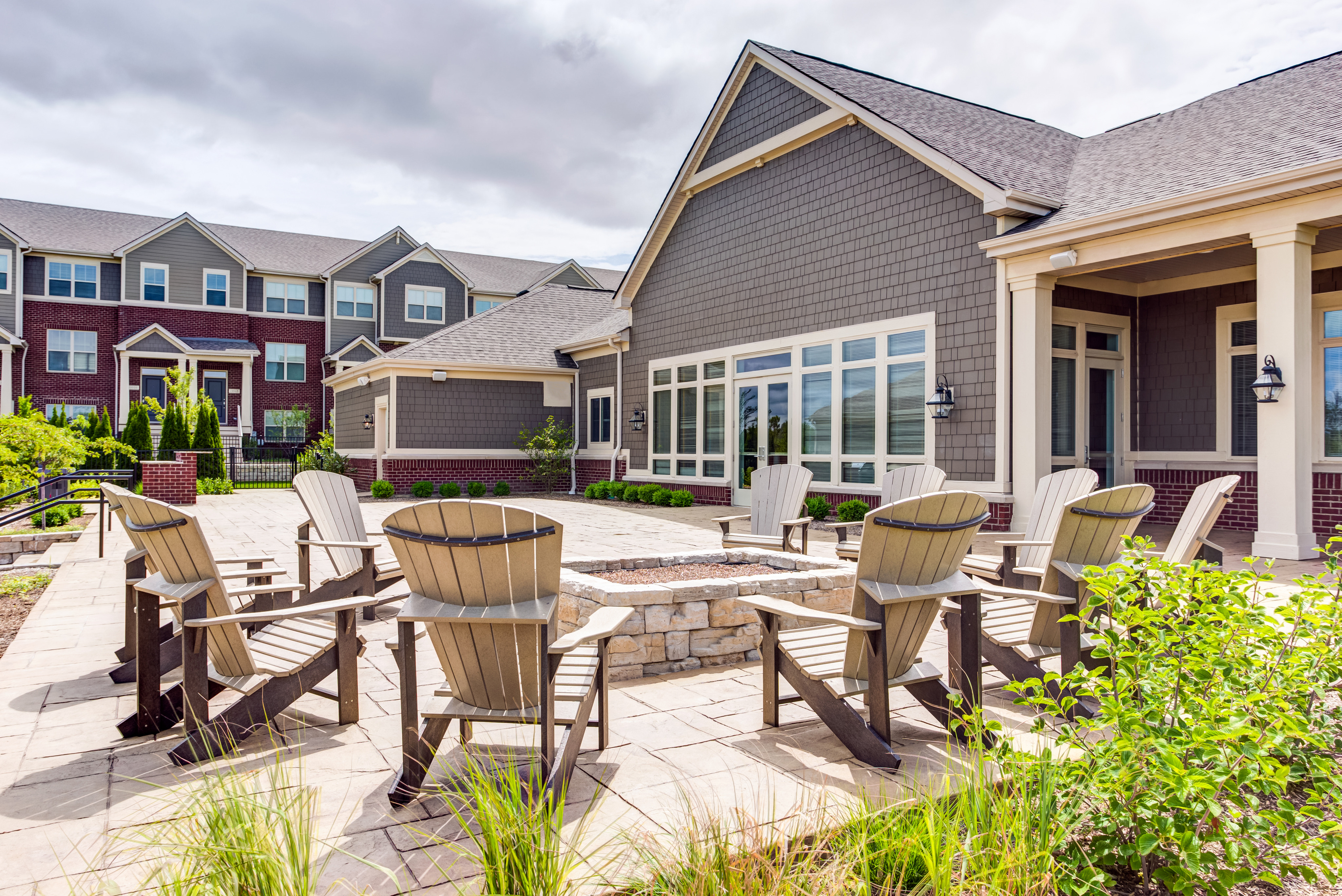 Image of Fire pit and grilling stations for The Residences of Orland Park Crossing (Closed)