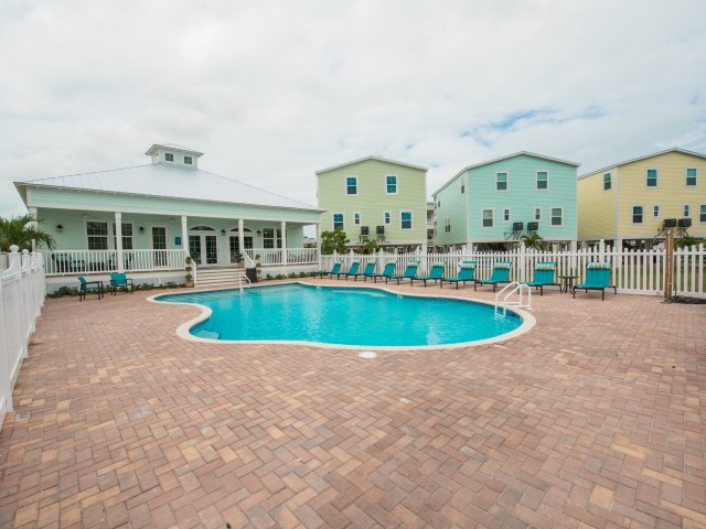 Pool and sundeck with lounge chairs