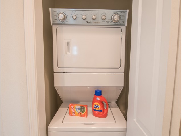 Stack-able washer and dryer