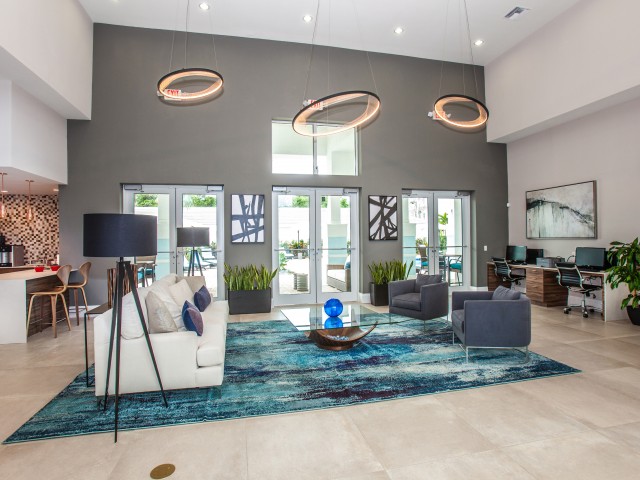 Leasing center with Computers and Business Center and Coffee Area l High Ridge Landing