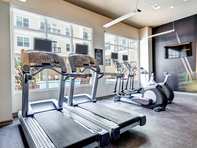 State-of-the-Art Fitness Center Cardio Equipment  | Apartment Homes in Nashville, TN | 909 Flats