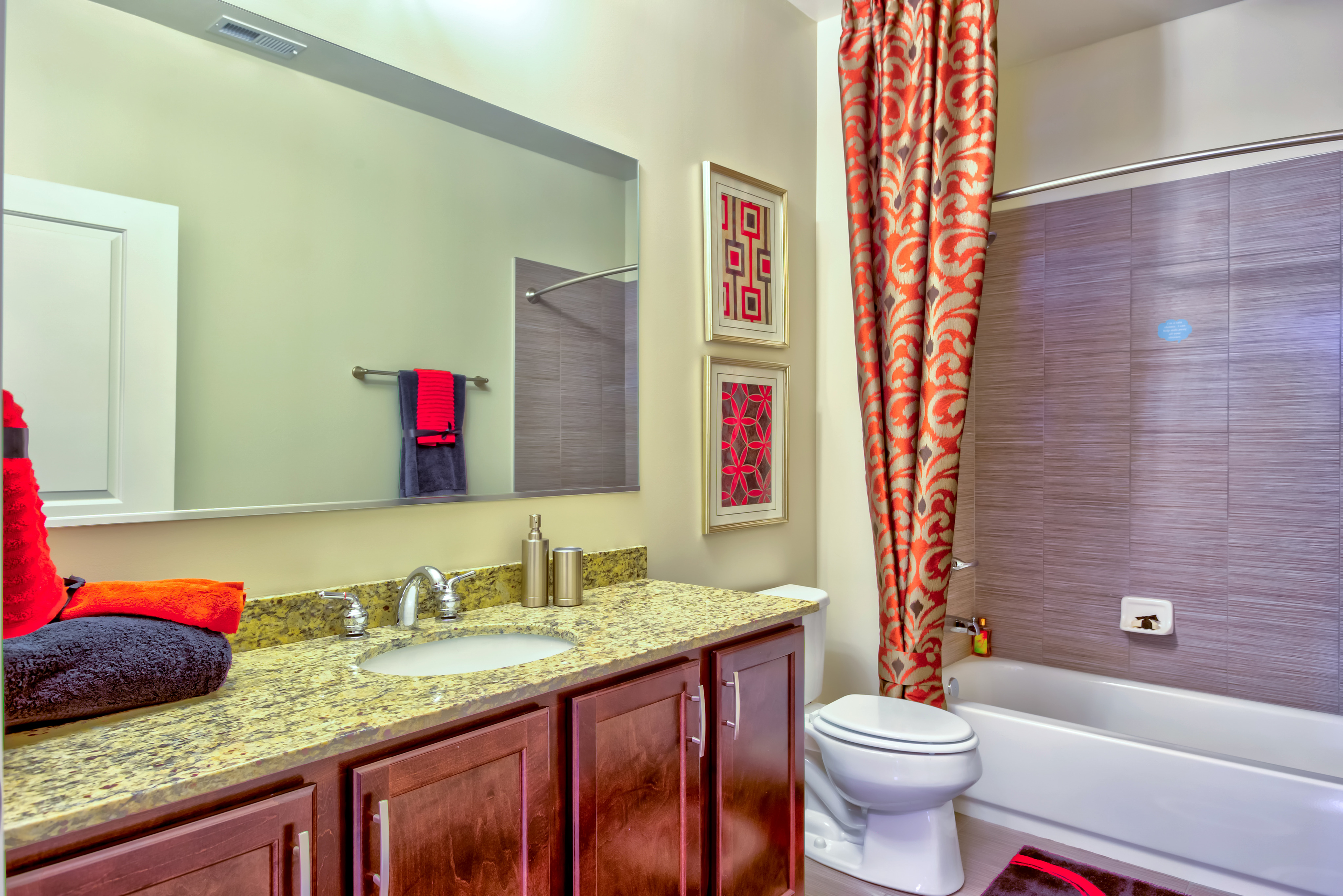 Image of Granite countertops in kitchens and baths for Wheaton 121 Apartments (Closed)