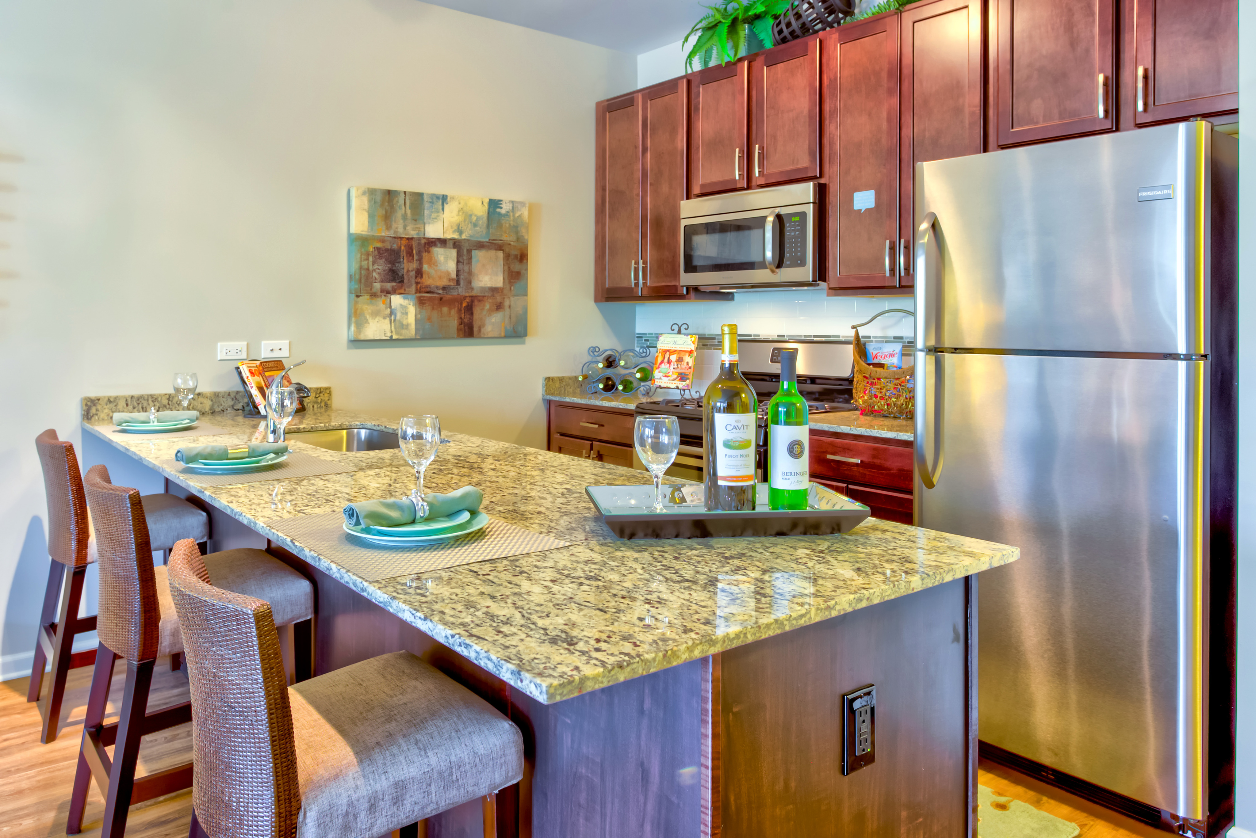 Image of Stainless steel appliances and built-in microwaves for Wheaton 121 Apartments (Closed)