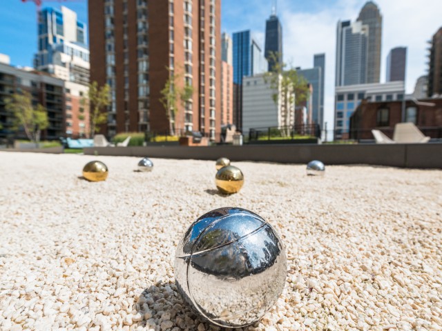 Image of Expansive green roof and a spacious private terrace with bocce ball courts, fire pits and grilling stations for Aurelien (Closed)