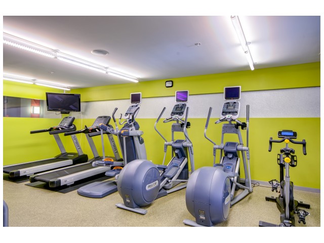 Fitness Center with treadmills and bikes