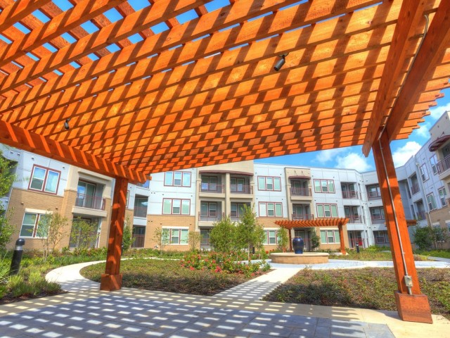 Image of Multiple Pergolas for Outdoor Seating and Entertaining for The Fields Woodlake Square