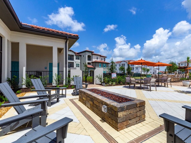 Treviso Grand Apartments - North Venice, Florida  fire pit with seating