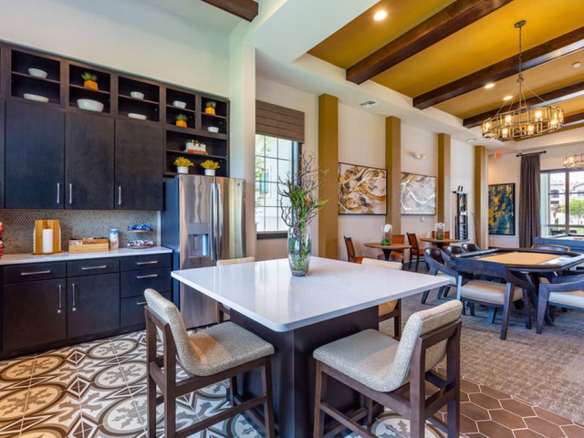 Treviso Grand Apartments - North Venice, Florida  clubhouse kitchen with island