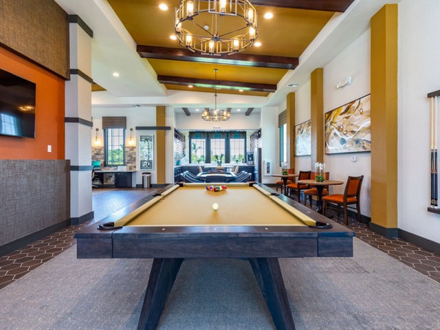 Treviso Grand Apartments - North Venice, Florida  billiards table in clubhouse