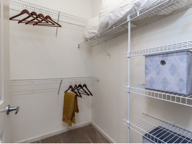 Treviso Grand Apartments - North Venice, Florida walk in closet with wire shelving