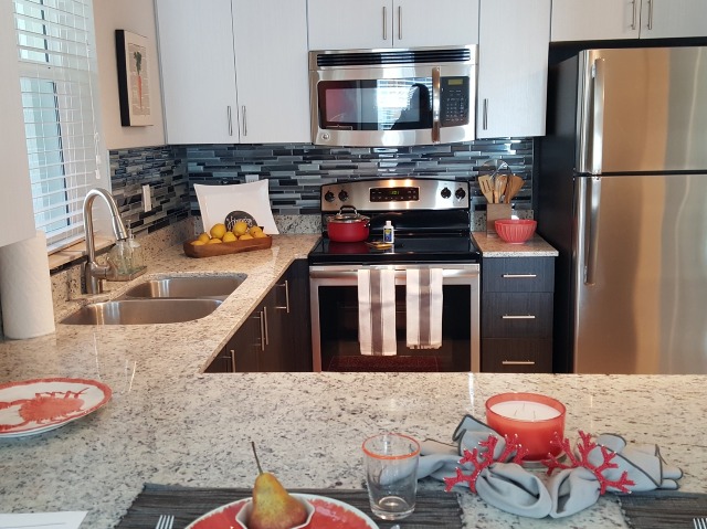 White stylish cabinetry