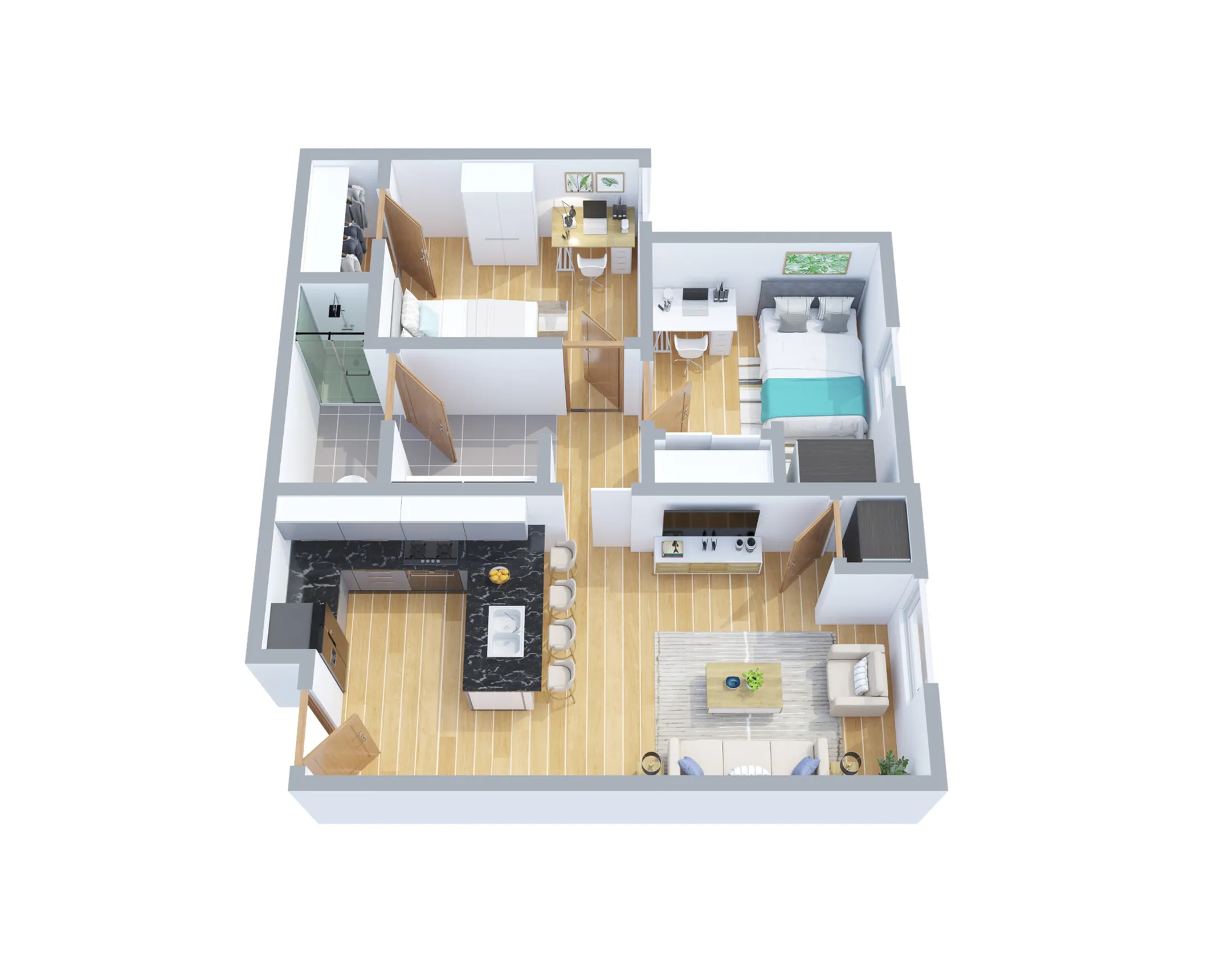 Two Bedroom Floor Plan