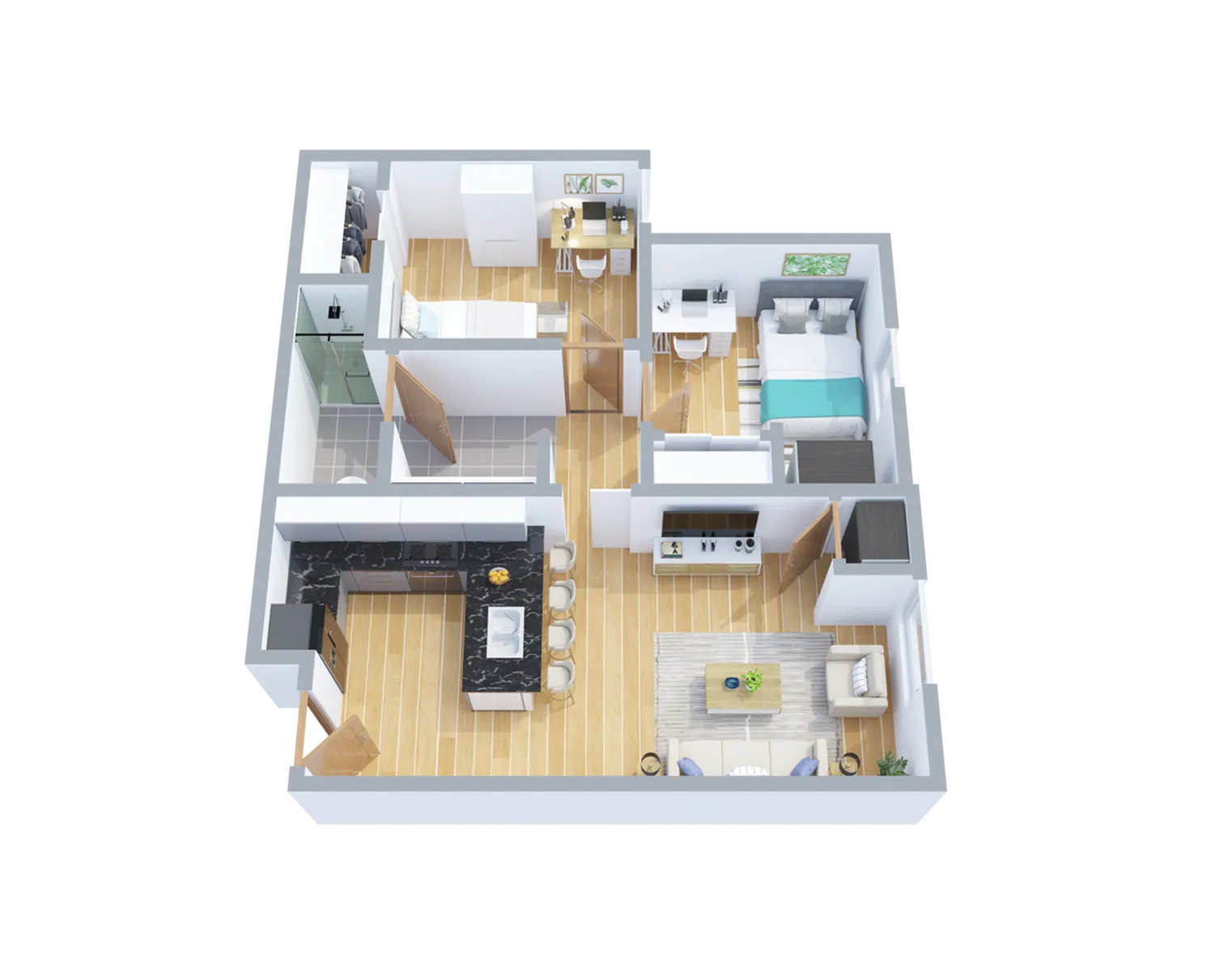 Two Bedroom Floor Plan