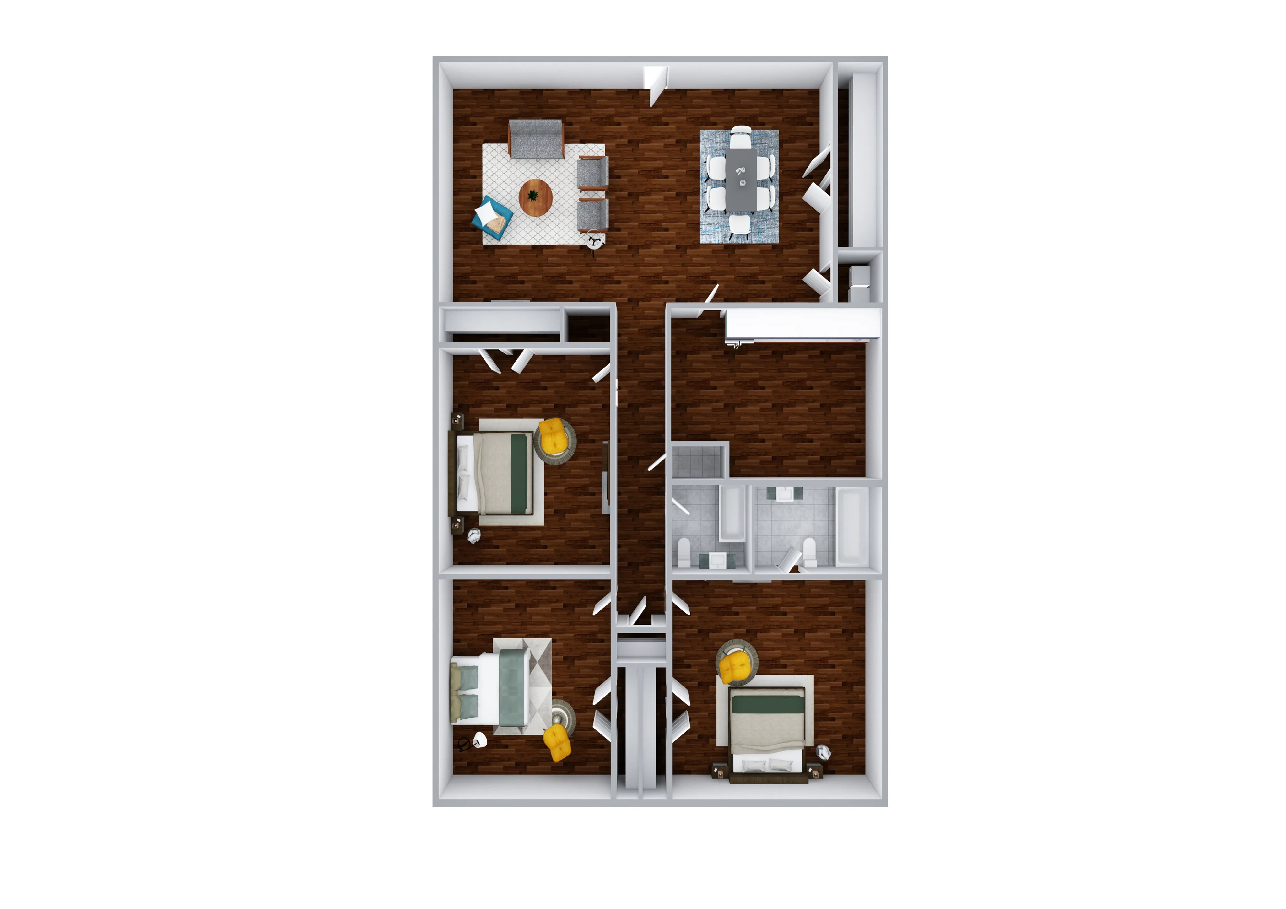 3 Bedroom 3D
