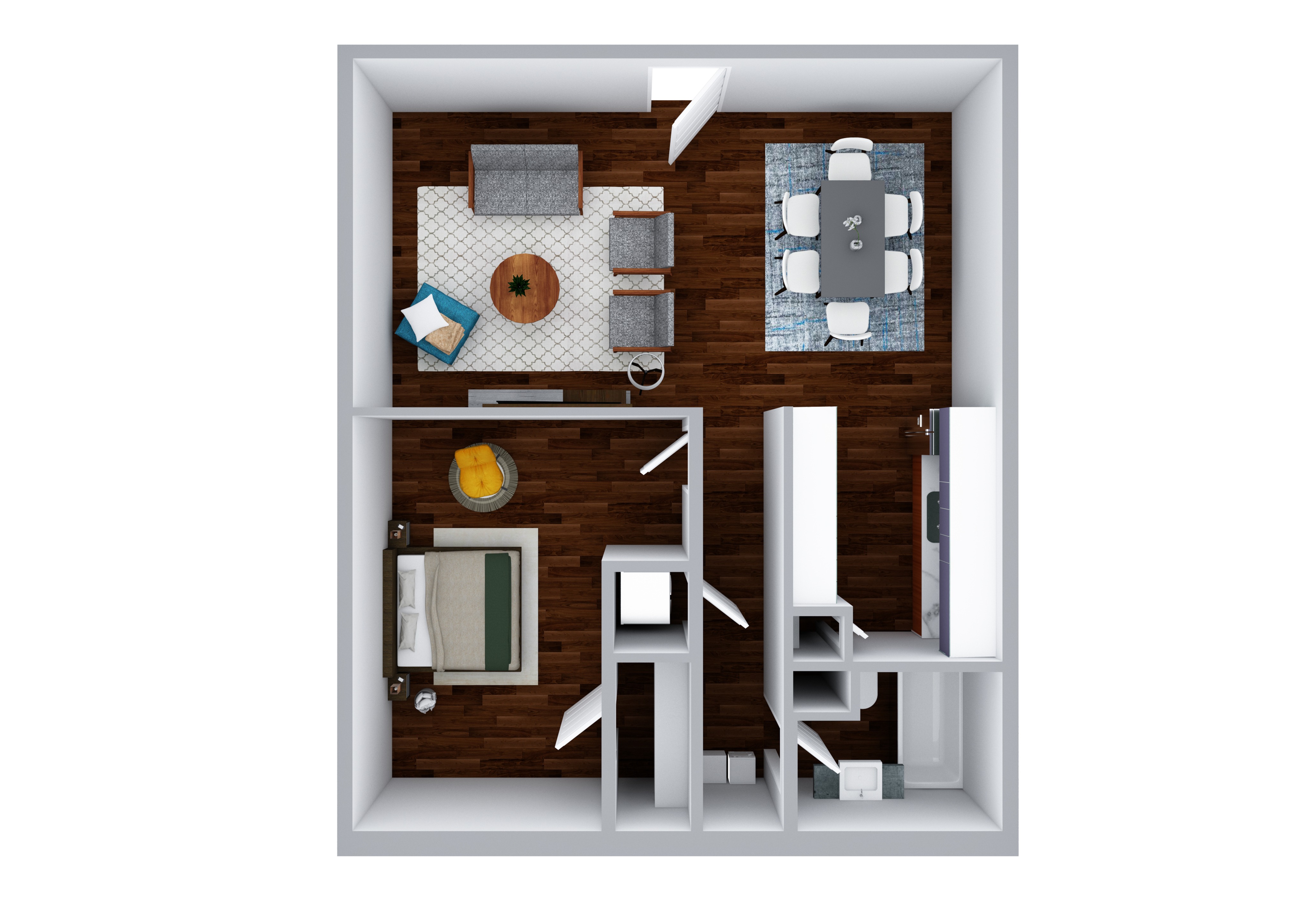 1 Bedroom 3D