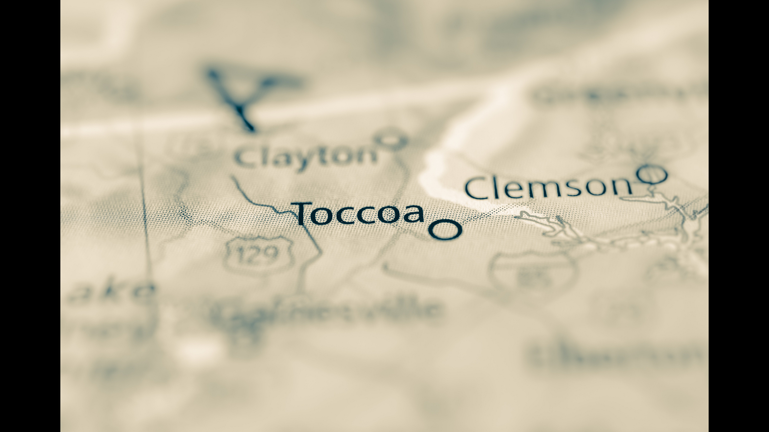 Toccoa Ga Map Photo
