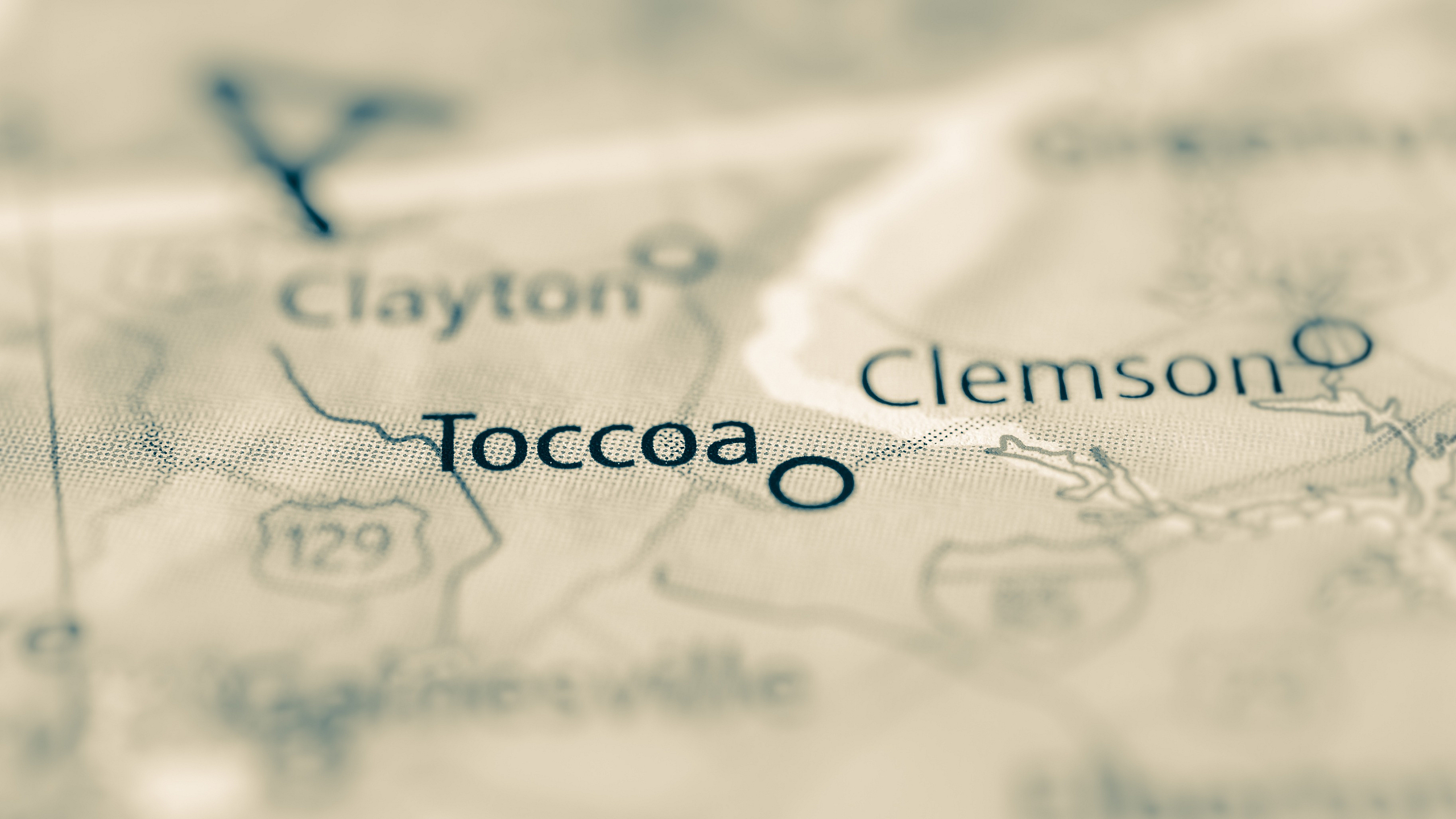 Toccoa GA Map