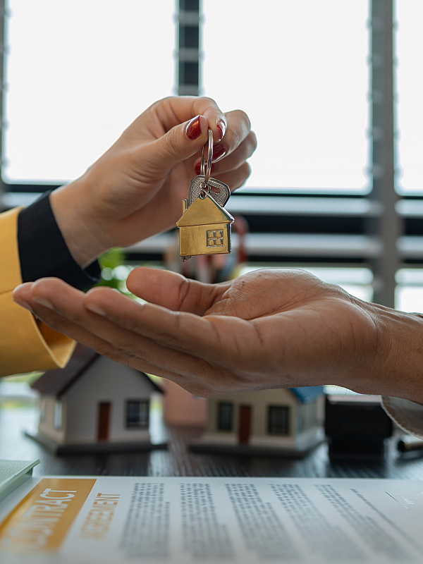 Handing over keys