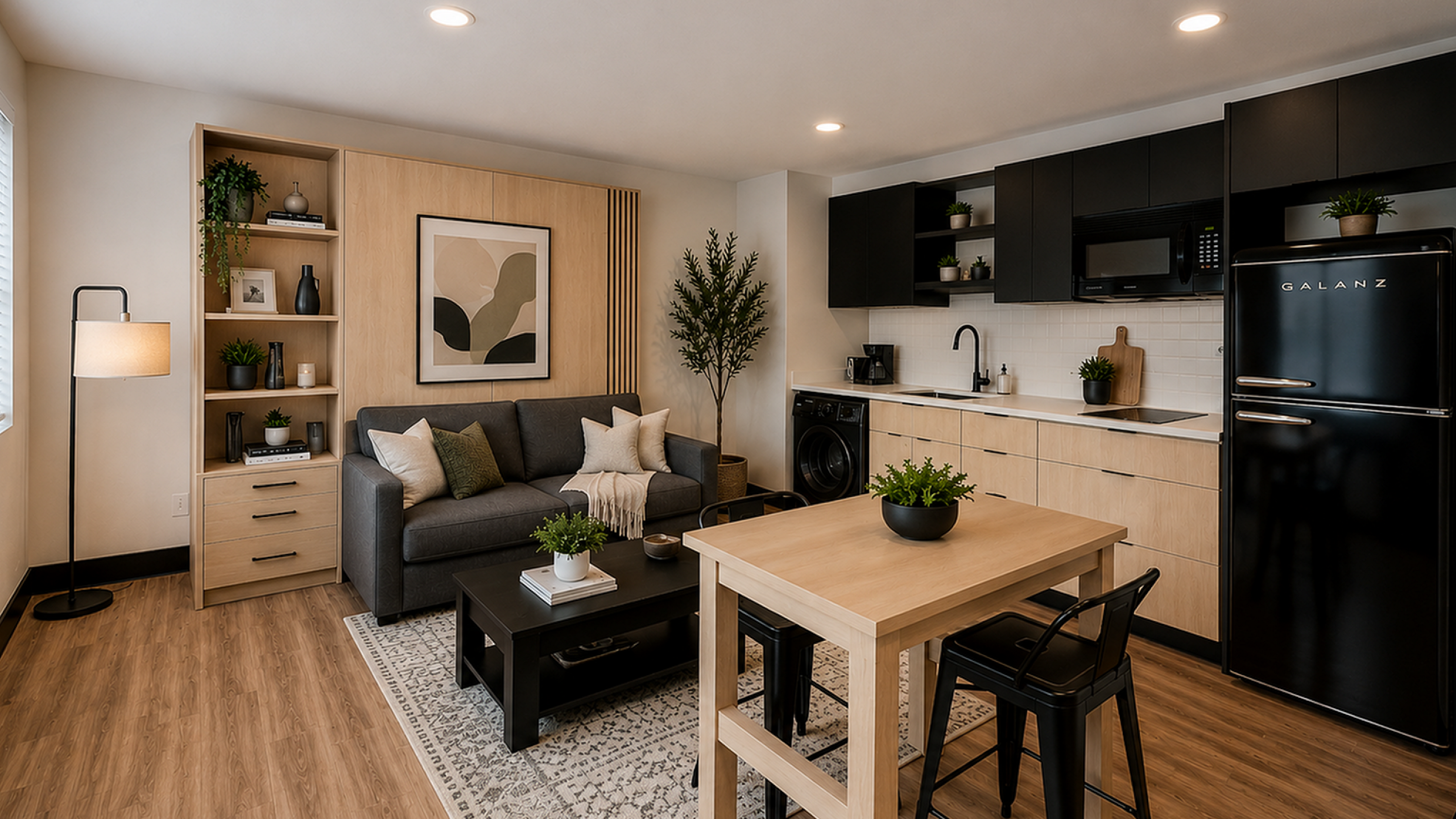 kitchen living room