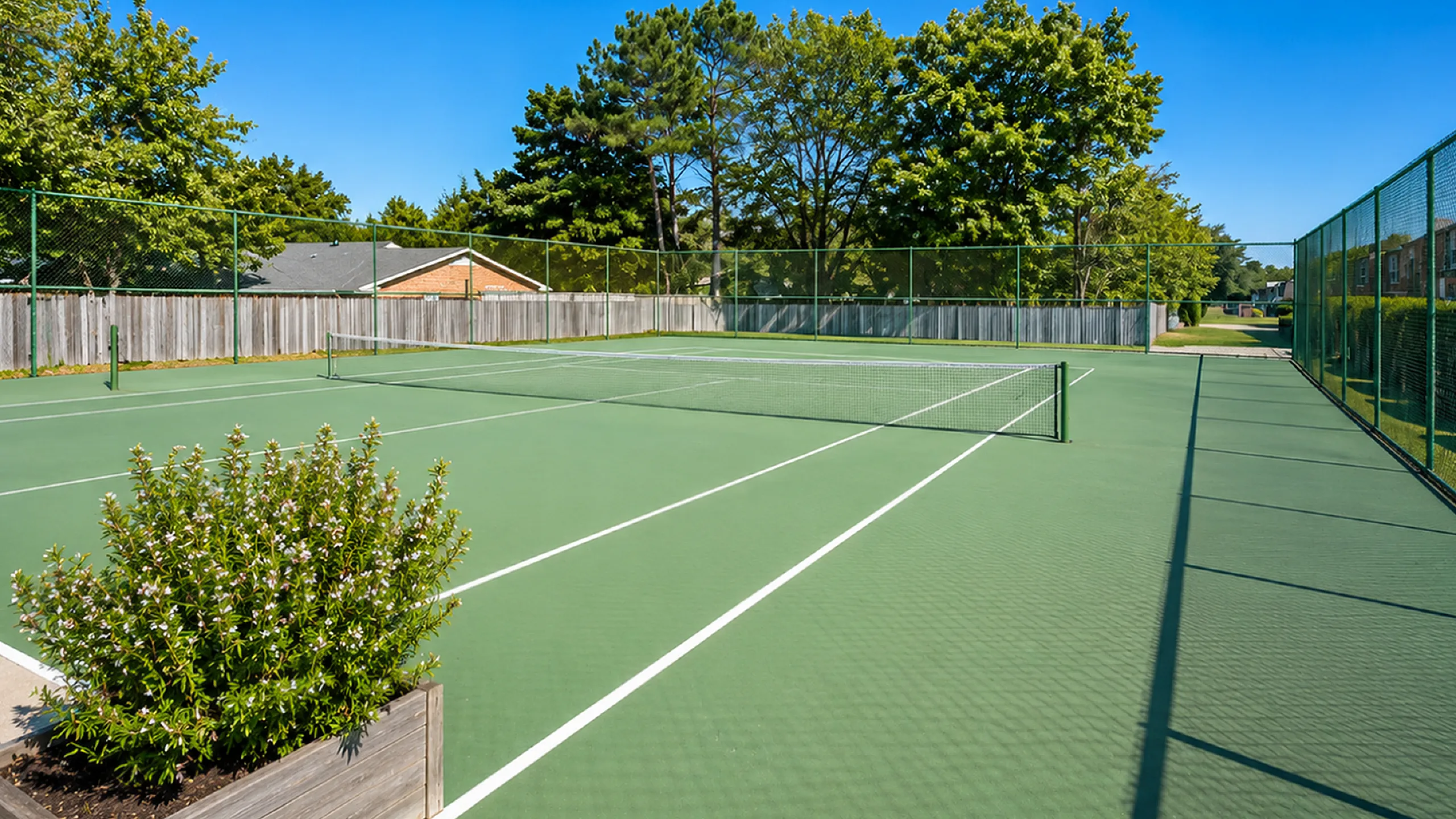 tennis courts