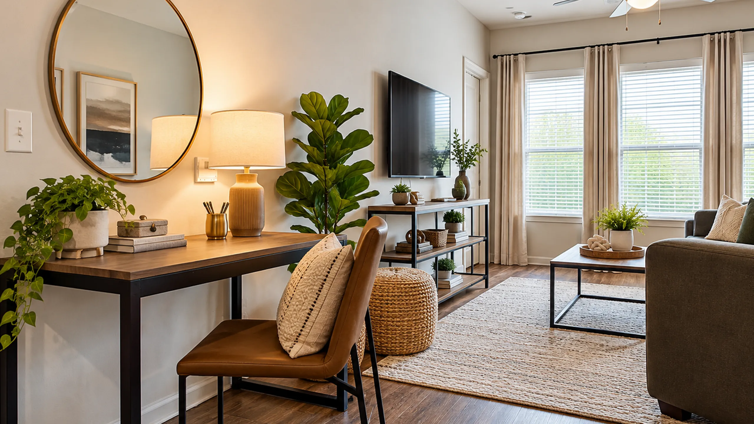 desk area