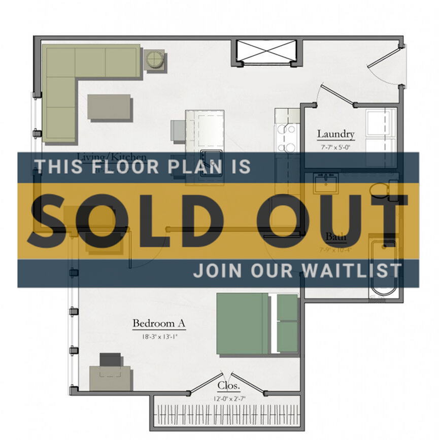 1x1 Deluxe 1 Bed Apartment Hannah Lofts