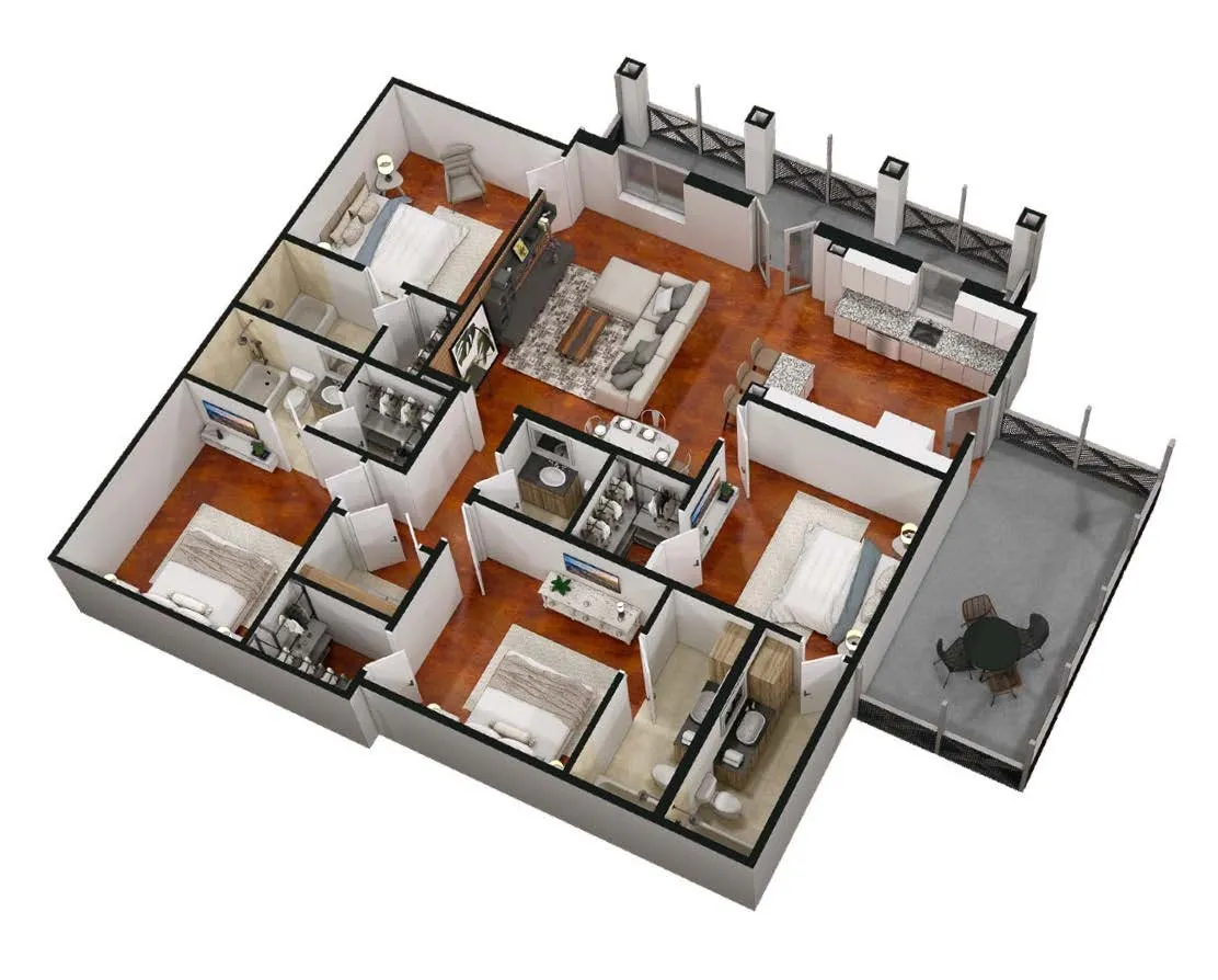 4 bedroom