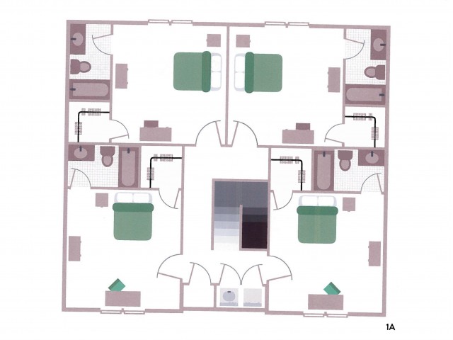 4 Bed, 4 Bath Townhome Classic floor plan