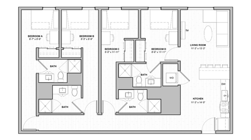 4 Bed, 4 Bath Premier floor plan