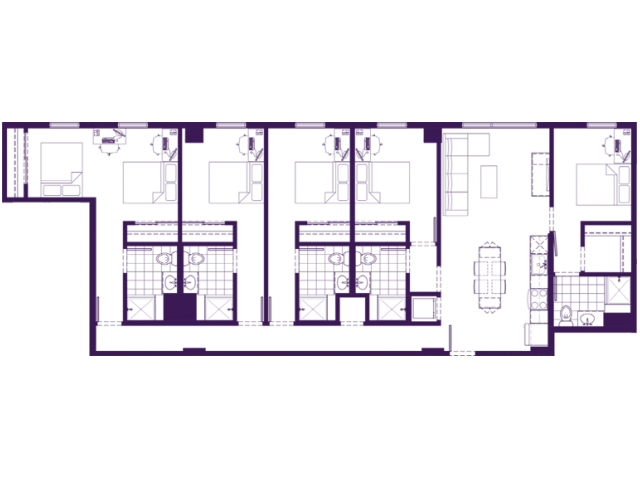 5 Bed, 5 Bath Classic B floor plan