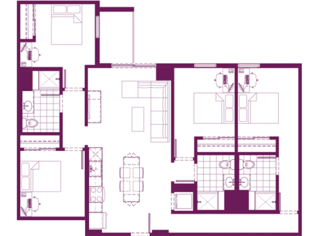 4 Bed, 3 Bath Plus floor plan