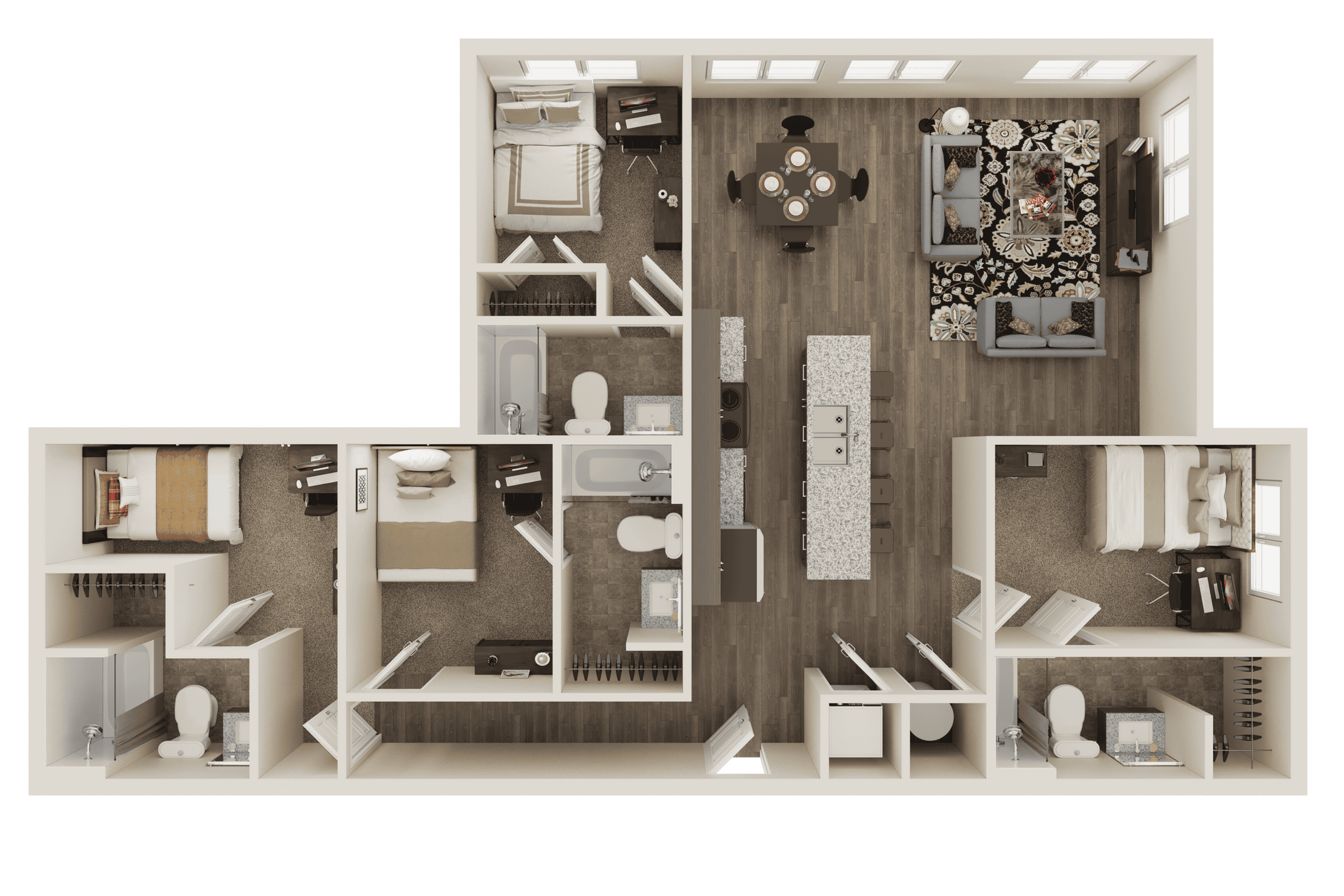 4 Bed, 4 Bath Premier floor plan