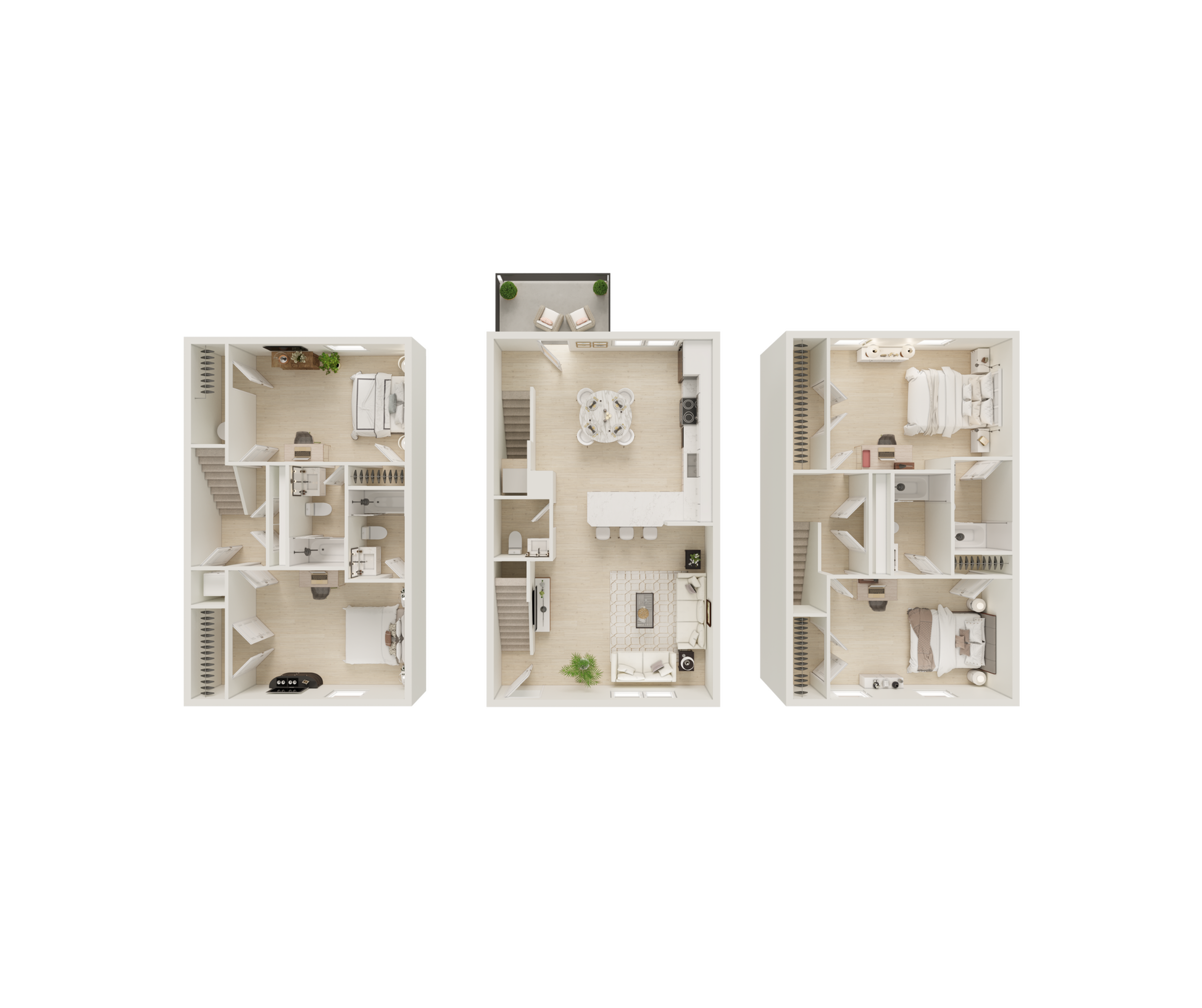 4 Bed, 4.5 Bath Renovated floor plan