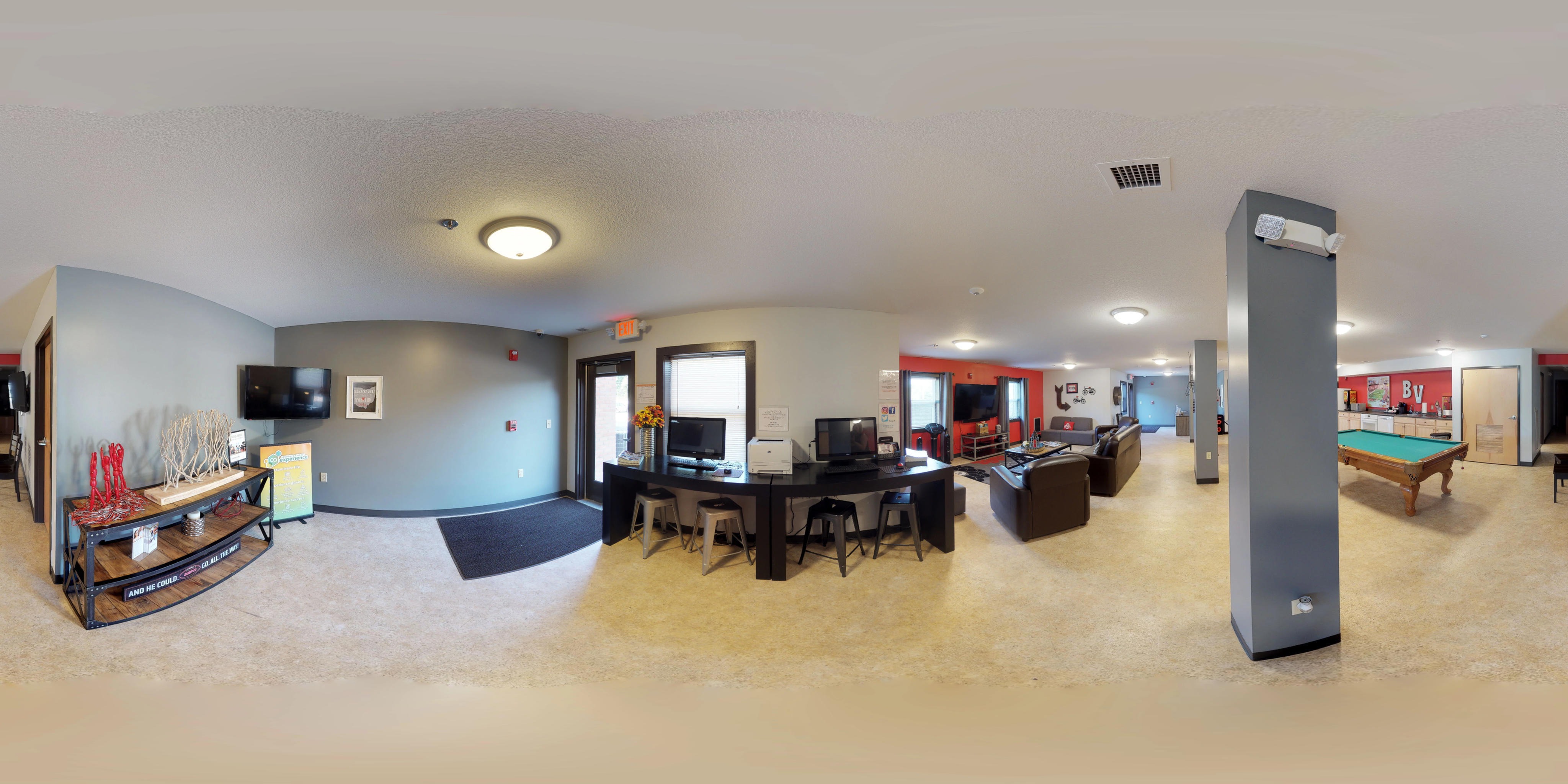 Business Center with Free Printing Station