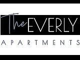 Elegant logo of The Everly Apartments, featuring modern typography and a sleek design.