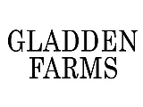 Bold typography logo of Gladden Farms, conveying modern elegance and agricultural charm.