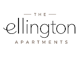 Elegant logo for The Ellington Apartments, featuring modern and sophisticated typography.