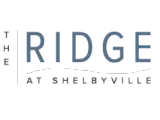 Elegant logo for The Ridge at Shelbyville, featuring sleek typography and a modern design.