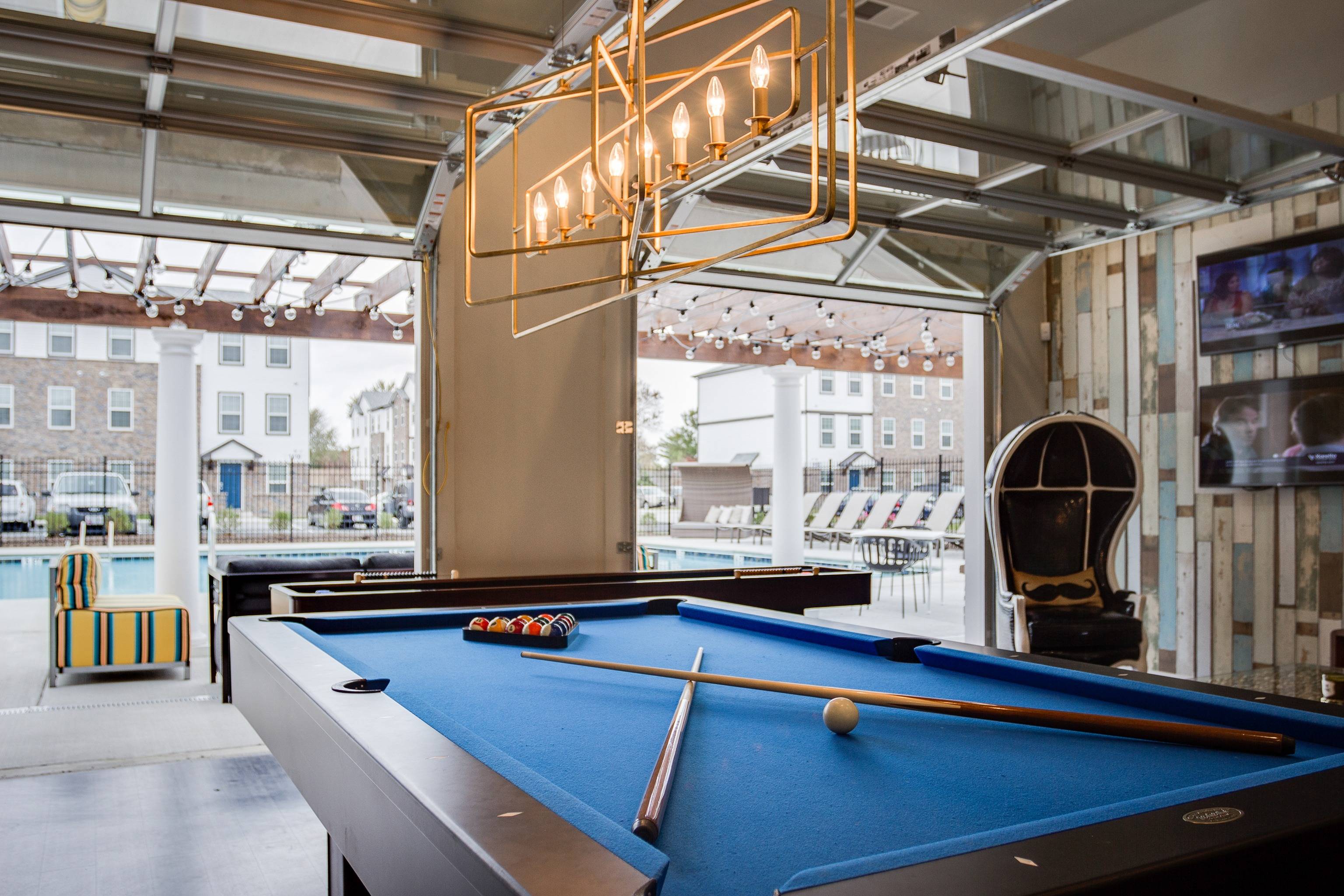 Gaming Lounge with Billiards