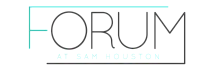 Modern logo design for Forum at Sam Houston with sleek typography and turquoise accents.