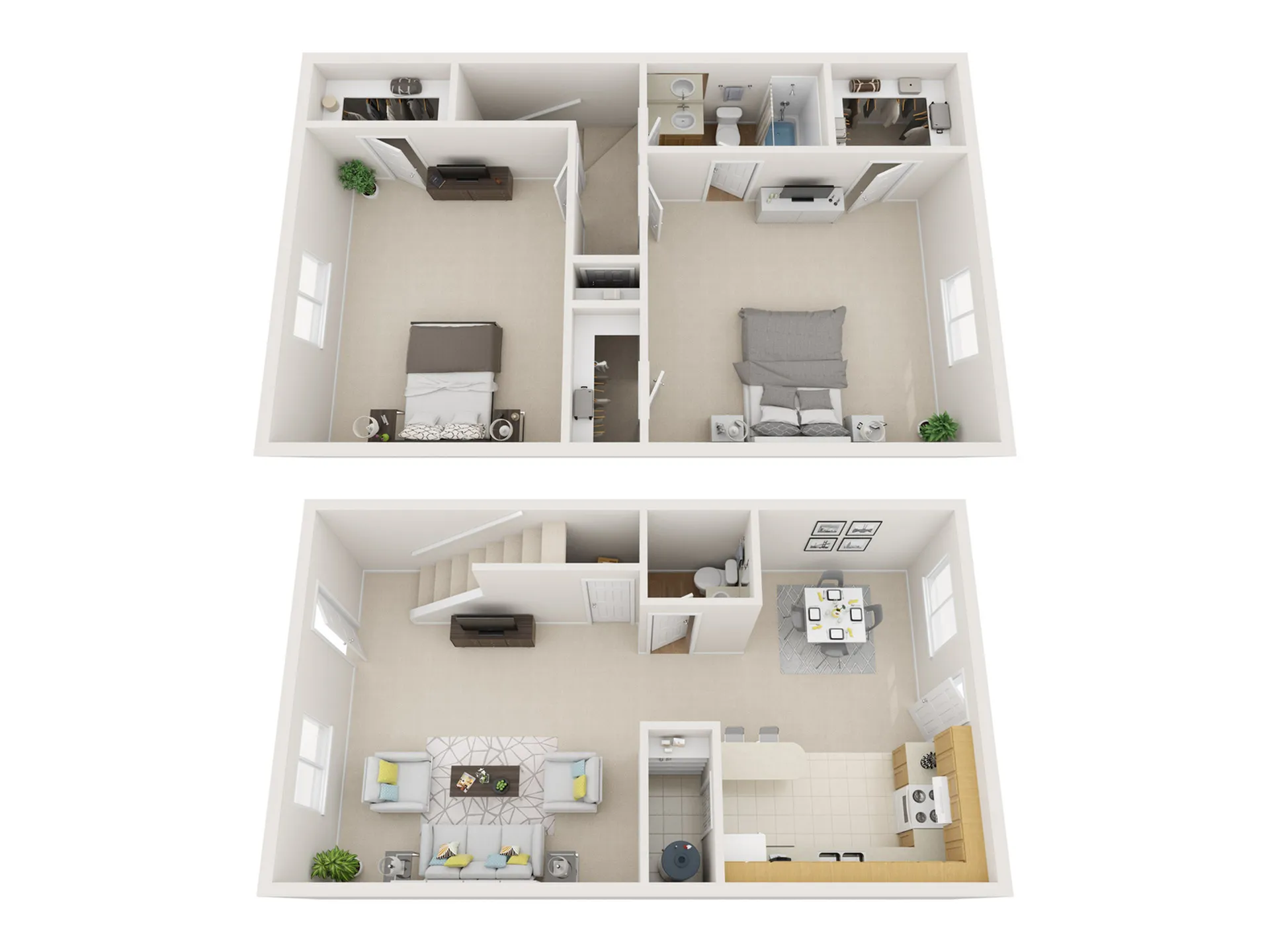 2 Bedroom/ 1 Bath Townhome